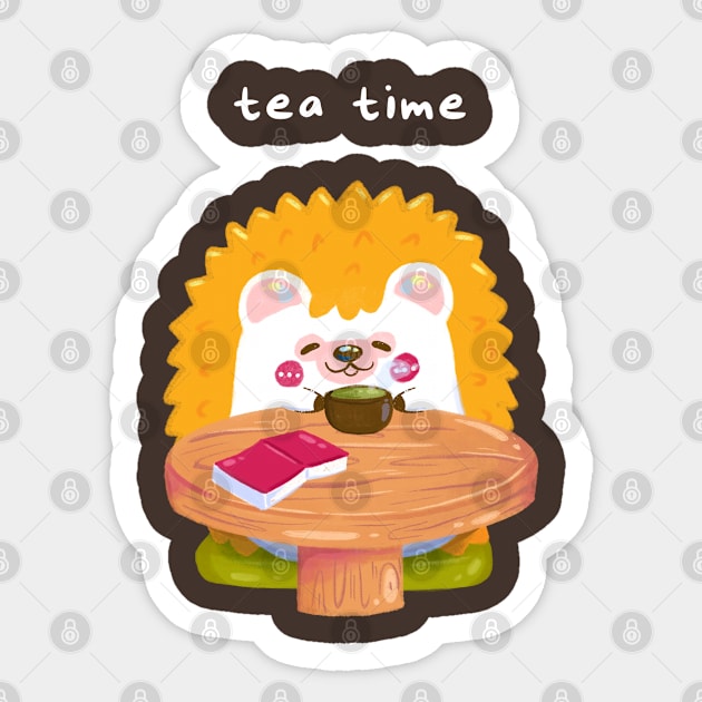 Tea time Sticker by Iniistudio